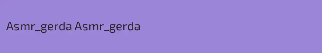 Asmr_gerda Asmr_gerda